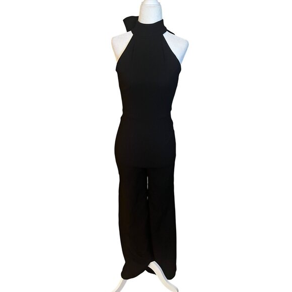 SANS FAFF Taylor Tie Back Jumpsuit in Black XSmall New Womens Dressy One Piece - Picture 4 of 13